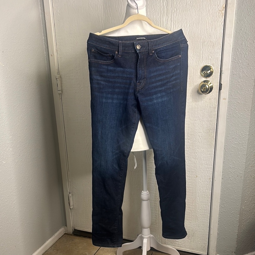 Express Dark Indigo Women's Skinny Jeans